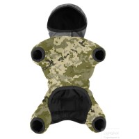 Комбинезон для собак WAUDOG Clothes, рисунок "Милитари", XS22, B 29-31 см, С 19-21см