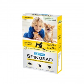 SUPERIUM Spinosad таблетка для перорального застосування для котів та ..