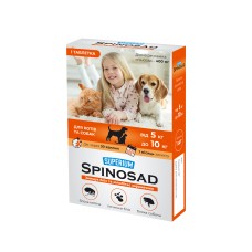 SUPERIUM Spinosad таблетка для перорального применения для кошек и собак 5,1-10 кг