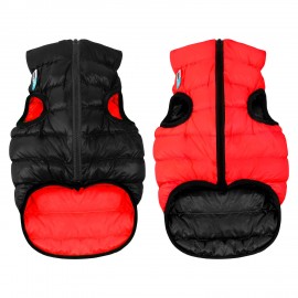 Курточка для собак AiryVest двостороння, розмір S 35, червоно-чорна..