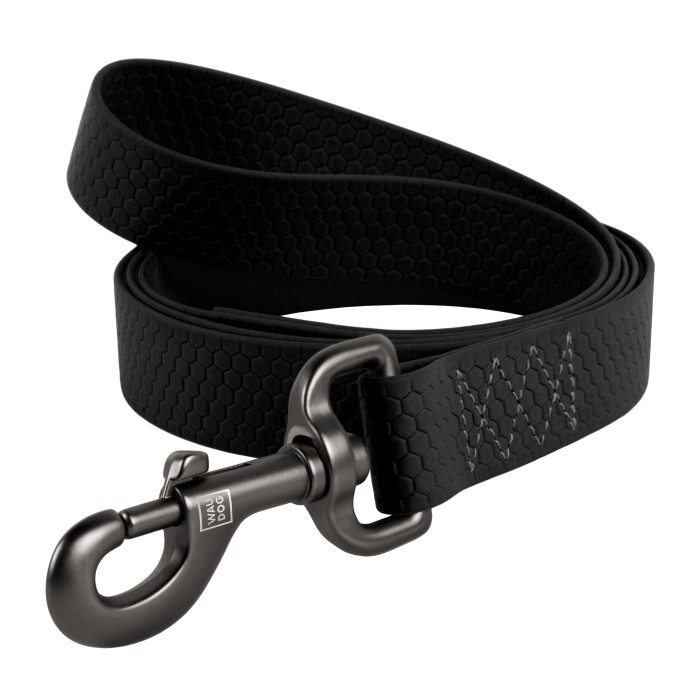Поводок WAUDOG Waterproof, водостойкий, 15 мм/122 см, черный