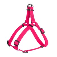 Шлея WAUDOG Waterproof, водостойкая, металическая фурнитура, 15 мм/40-55 см, розовая
