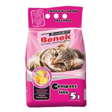 Super Benek Compact Citrus - наполнитель бентонитовый Супер Бенек Компактный Цитрус  10л
