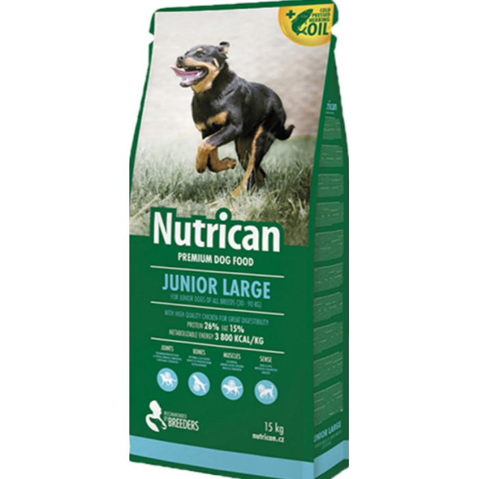 Nutrican Junior Large - сухий корм для цуценят всіх порід 15 кг
