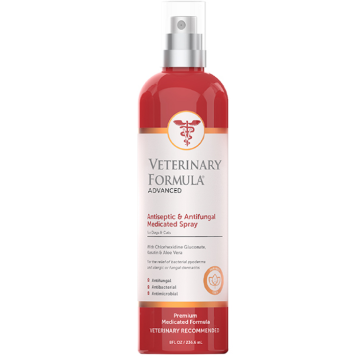 Лікувальний спрей для собак та котів Veterinary Formula Advanced Antiseptic&Antifungal Spray, 236 мл