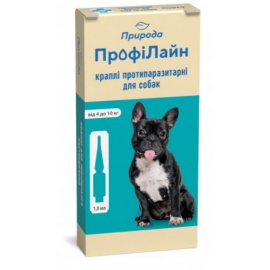 Профілайн Краплі на холку від бліх та кліщів для собак 4-10кг, 4 піпет..
