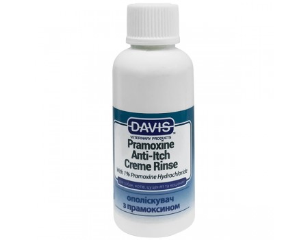 Davis Pramoxine Anti-Itch Creme Rinse ДЕВІС ПРАМОКСИН КРЕМ РІНЗ кондиціонер від сверблячки з 1% прамоксин гідрохлоридом для собак та котів, 0.05 л