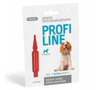 Профілайн Краплі на холку від бліх та кліщів для собак 4-10кг, 1 піпет..