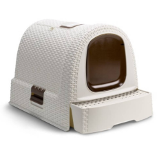 Curver (Кувер) Petlife LITTER BOX - Закрытый стильный туалет для кошек, 51х38,5х40 см