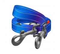 Поводок-перестежка для собак WAUDOG Nylon Mono, светоотражающий, М, Ш ..