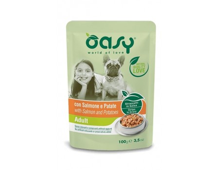 OASY OAP Adult Вологий корм з лососем та картоплею для дорослих собак всіх порід 0.1 кг