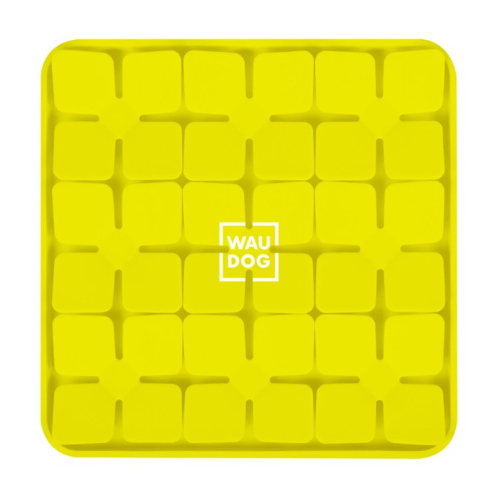 Коврик для поиска корма WAUDOG Silicone, 205х205х17 мм, желтый