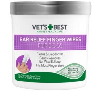 Влажные салфетки Vet`s Best Ear Relief Finger Wipes, для чистки ушей, ..