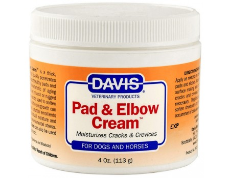 Davis Pad & Elbow Cream Девіс загоєний крем для лап і ліктів собак і коней, 113 мл