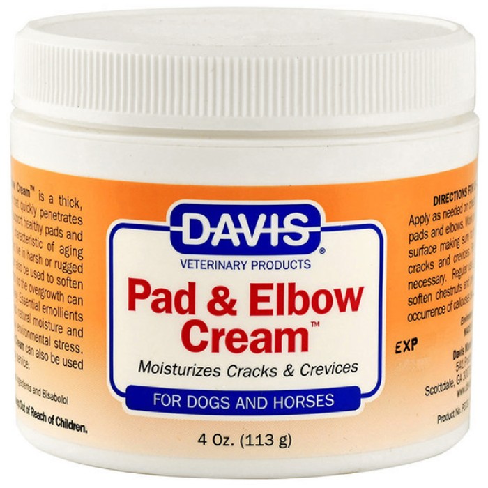 Davis Pad & Elbow Cream ДЭВИС ЗАЖИВЛЯЮЩИЙ КРЕМ для лап и локтей собак и лошадей, 113 мл