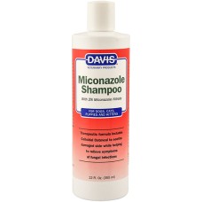 Davis Miconazole Shampoo ДЕВІС МІКОНАЗОЛ шампунь з 2% нітратом міконазолу для собак та котів із захворюваннями шкіри, 355 мл