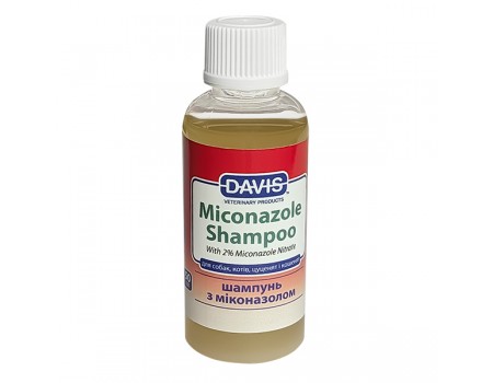 Davis Miconazole Shampoo ДЕВІС МІКОНАЗОЛ шампунь з 2% нітратом міконазолу для собак та котів із захворюваннями шкіри, 50 мл