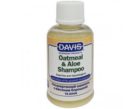 Davis Oatmeal & Aloe Shampoo ДЭВИС ОВСЯНАЯ МУКА С АЛОЭ гипоаллергенный шампунь для собак и котов, концентрат, 0,05 л