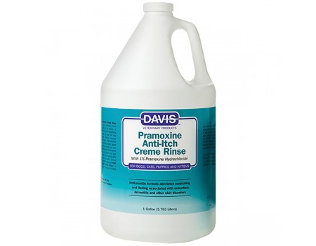 Davis Pramoxine Anti-Itch Creme Rinse ДЕВІС ПРАМОКСИН КРЕМ РІНЗ кондиціонер від сверблячки з 1% прамоксин гідрохлоридом для собак та котів, 3.8 л