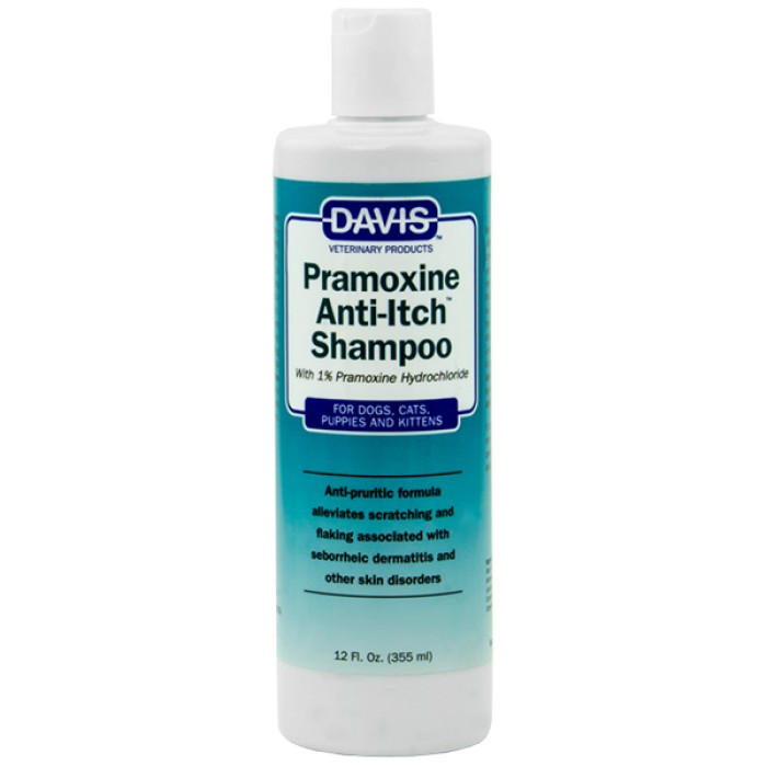 Davis Pramoxine Anti-Itch Shampoo ДЕВІС ПРАМОКСИН шампунь від сверблячки з 1% прамоксину гідрохлоридом для собак та котів, 355 мл