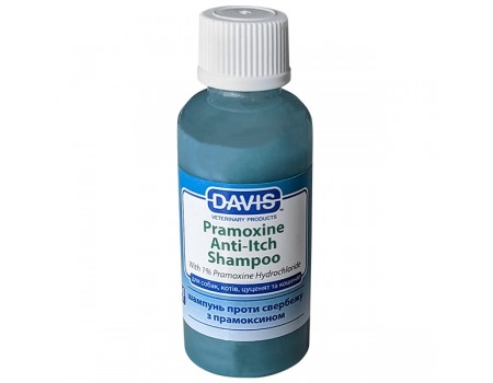 Davis Pramoxine Anti-Itch Shampoo ДЕВІС ПРАМОКСИН шампунь від сверблячки з 1% прамоксину гідрохлоридом для собак та котів, 50 мл