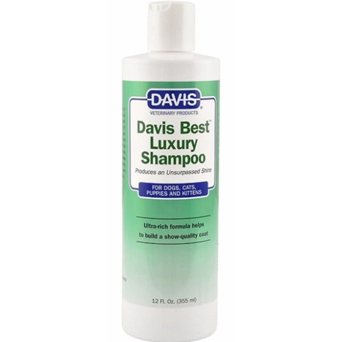 Davis Best Luxury Shampoo ДЭВИС БЕСТ ЛАКШЕРИ шампунь для блеска шерсти у собак и котов, концентрат, 355 мл