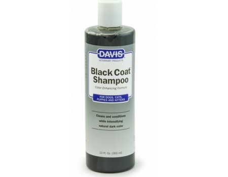 Davis Black Coat Shampoo ДЕВІС БЛЕК КОУТ шампунь для чорної вовни собак, котів, концентрат, 355 мл