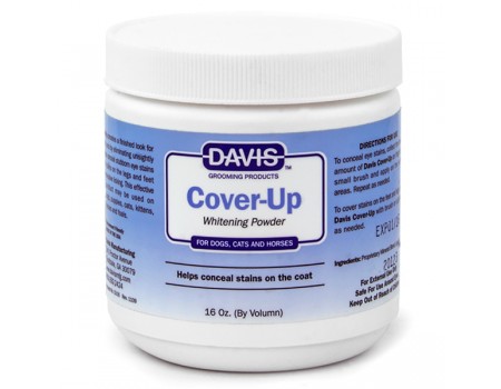 Davis Cover-Up Whitening Powder ДЭВИС КАВЕР-АП маскирующая отбеливающая пудра для собак, котов, 30 мл