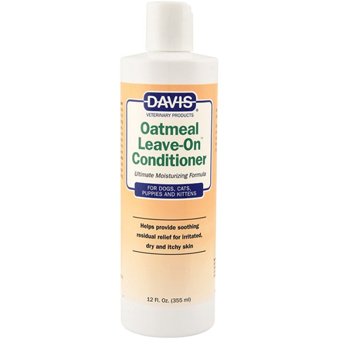 Davis Oatmeal Leave-On Conditioner ДЭВИС ОВСЯНАЯ МУКА супер увлажняющий кондиционер для собак, кошек, концентрат, 355 мл