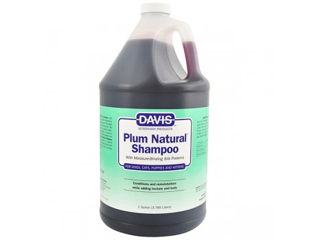Davis Plum Natural Shampoo ДЭВИС НАТУРАЛЬНАЯ СЛИВА шампунь с протеинами шелка для собак, котов, концентрат, 3,8 л