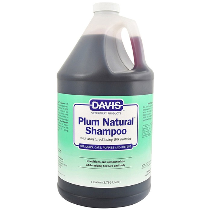 Davis Plum Natural Shampoo ДЭВИС НАТУРАЛЬНАЯ СЛИВА шампунь с протеинами шелка для собак, котов, концентрат, 3,8 л
