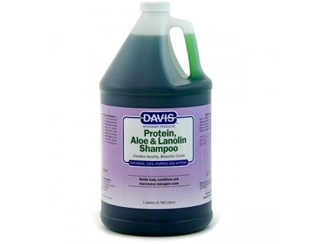 Davis Protein & Aloe & Lanolin Shampoo ДЕВІС ПРОТЕЇН АЛОЕ ЛАНОЛІН шампунь для собак, котів, концентрат, 3,8 л