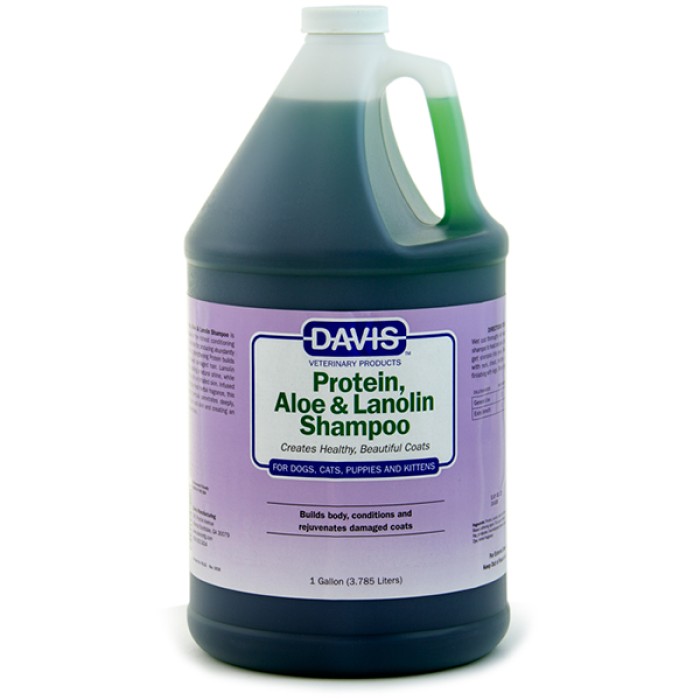 Davis Protein & Aloe & Lanolin Shampoo ДЭВИС ПРОТЕИН АЛОЭ ЛАНОЛИН шампунь для собак, котов, концентрат, 3,8 л