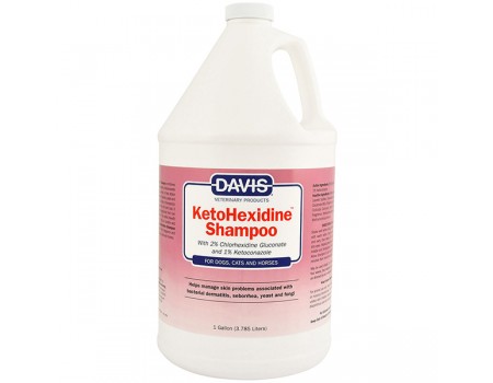 Davis KetoHexidine Shampoo ДЭВИС КЕТОГЕКСИДИН шампунь с 2% хлоргексидином и 1% кетоконазолом для собак и котов с заболеваниями кожи, 3.8 л