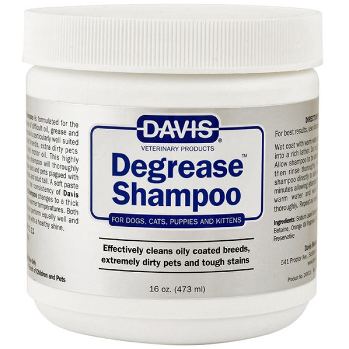 Davis Degrease Shampoo ДЕВІС ДЕГРІС знежирюючий шампунь для собак, котів, 454 мл