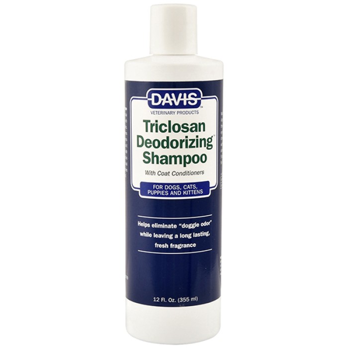 Davis Triclosan Deodorizing Shampoo ДЕВІС ТРИКЛОЗАН дезодоруючий шампунь з триклозаном для собак, котів, концентрат, 355 мл
