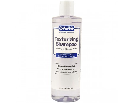 Davis Texturizing Shampoo ДЭВИС ТЕКСТУРИРУЮЩИЙ шампунь для жесткой и объемной шерсти у собак и котов, концентрат, 355 мл