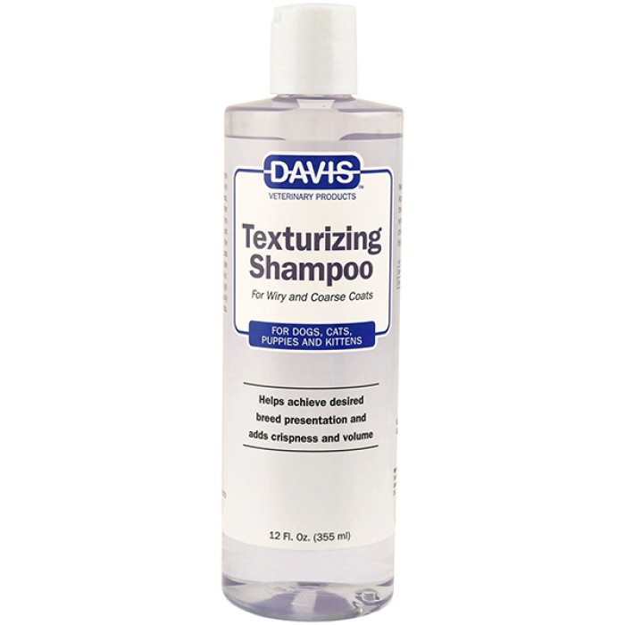 Davis Texturizing Shampoo ДЭВИС ТЕКСТУРИРУЮЩИЙ шампунь для жесткой и объемной шерсти у собак и котов, концентрат, 355 мл