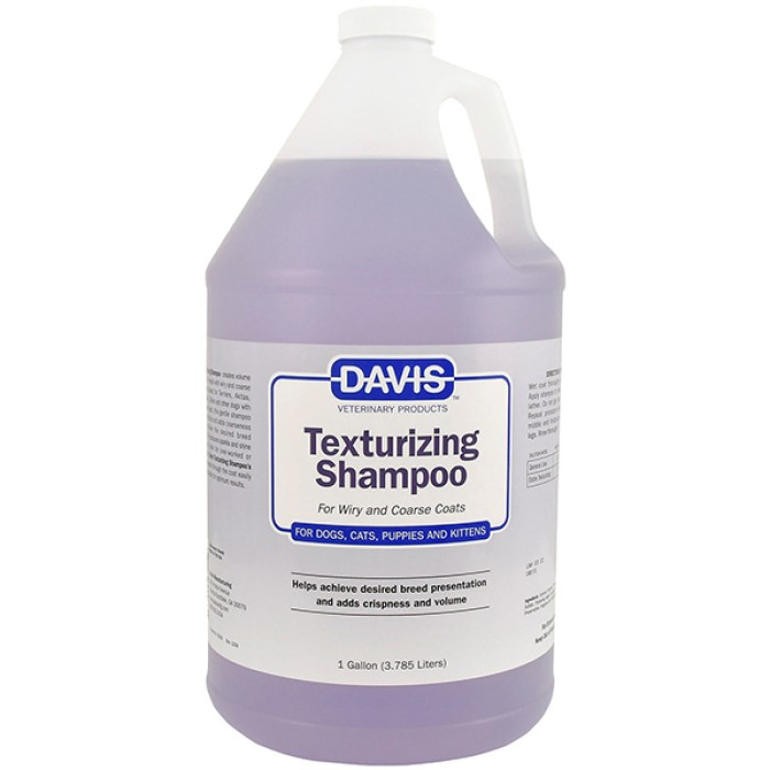 Davis Texturizing Shampoo ДЭВИС ТЕКСТУРИРУЮЩИЙ шампунь для жесткой и объемной шерсти у собак и котов, концентрат, 3.8 л