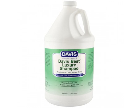 Davis Best Luxury Shampoo ДЕВІС БЕСТ ЛАКШЕРІ шампунь для блиску вовни у собак та котів, концентрат, 3.8 л