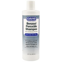Davis Benzoyl Peroxide Shampoo ДЭВИС 2,5% БЕНЗОИЛ ПЕРОКСИД шампунь для собак и котов с демодекозом и дерматитами, 355 мл