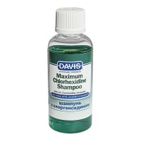 Davis Maximum Chlorhexidine Shampoo ДЭВИС МАКСИМУМ ХЛОРГЕКСИДИН шампунь с 4% хлоргексидином для собак и котов заболеваниями кожи и шерсти, 50 мл
