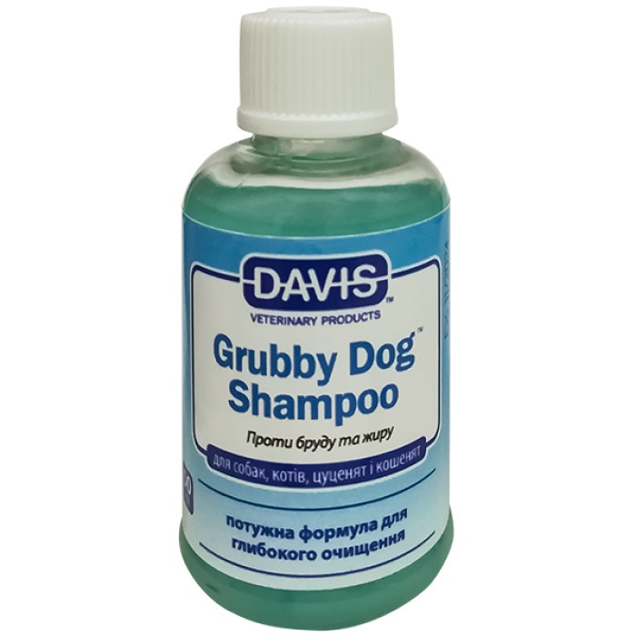 Davis Grubby Dog Shampoo ДЕВІС ГРАБІ ДОГ шампунь глибокого очищення для собак, котів, концентрат, 0.05 л.