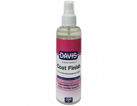 Davis Coat Finish ДЕВІС КОУТ ФІНІШ засіб для відновлення вовни у собак та котів, спрей, 0.2 л.