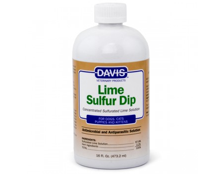 Davis Lime Sulfur Dip ДЕВІС ЛАЙМ СУЛЬФУР антимікробний та антипаразитарний засіб для собак та котів, концентрат, 473 мл