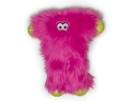 Игрушка для собак WEST PAW Peet Hot Pink/Пит, пушистый, с пищалкой, розовый, 28х25 см