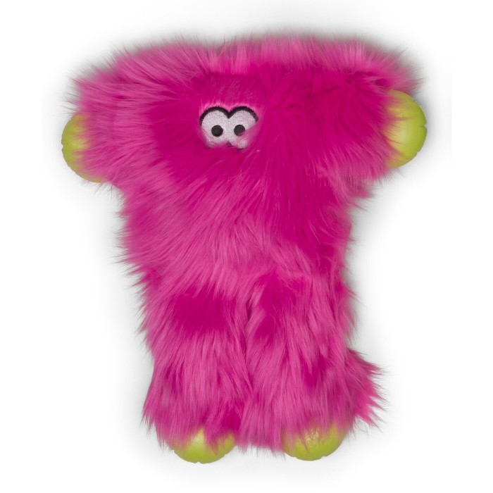 Игрушка для собак WEST PAW Peet Hot Pink/Пит, пушистый, с пищалкой, розовый, 28х25 см