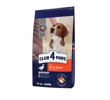 Club 4 Paws (Клуб 4 лапы) премиум для средних пород с уткой 14кг*..