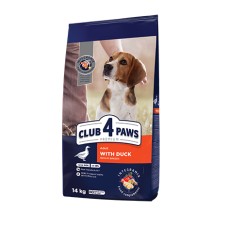 Club 4 Paws (Клуб 4 лапы) премиум для средних пород с уткой 14кг*