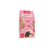Сухой корм Sanabelle Adult, для взрослых кошек, курица и черника, 2 кг..